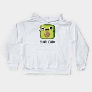 Square-vocado Funny Avocado Puns Kids Hoodie